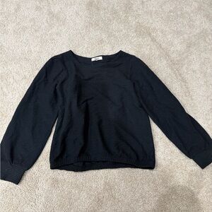 Madewell Black Crew Neck Sweater
